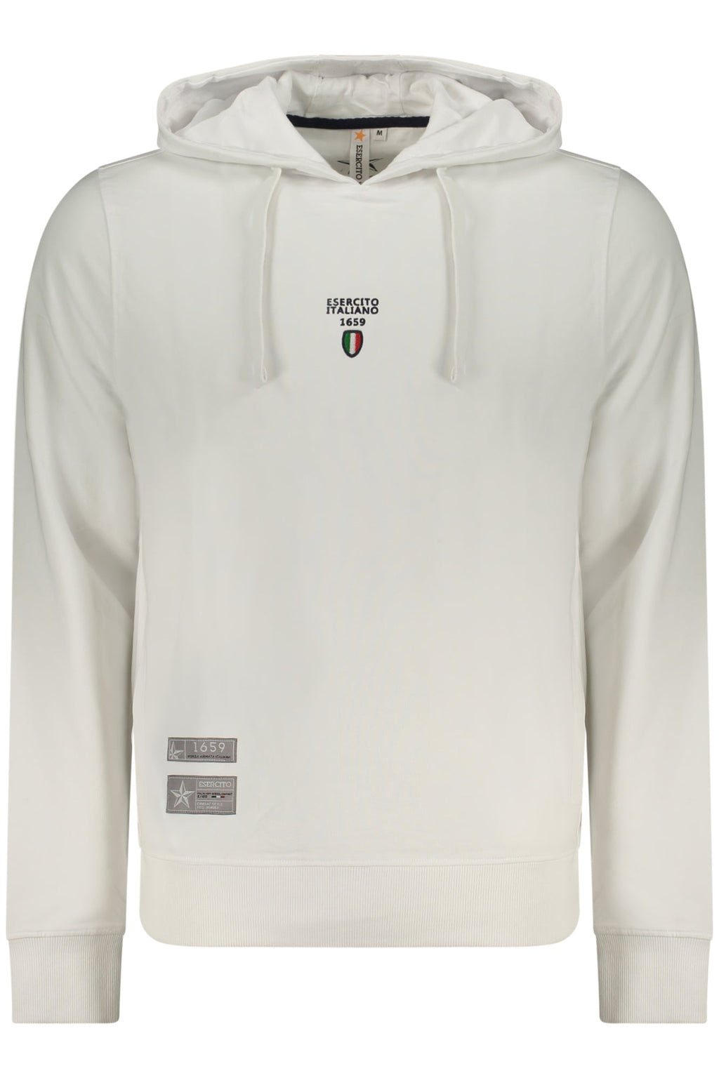 ACCADEMIA MILITARE FELPA SENZA ZIP UOMO BIANCO - Grandi Firme Lab