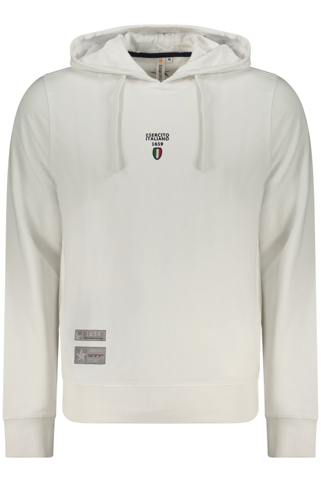 ACCADEMIA MILITARE FELPA SENZA ZIP UOMO BIANCO - Grandi Firme Lab