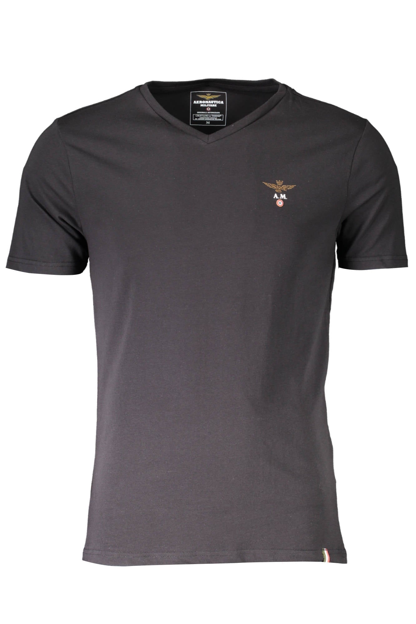 AERONAUTICA MILITARE T-SHIRT ESTERNABILE UOMO NERO - Grandi Firme Lab