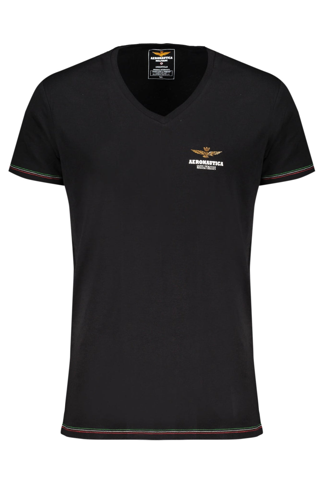 AERONAUTICA MILITARE T-SHIRT ESTERNABILE UOMO NERO - Grandi Firme Lab