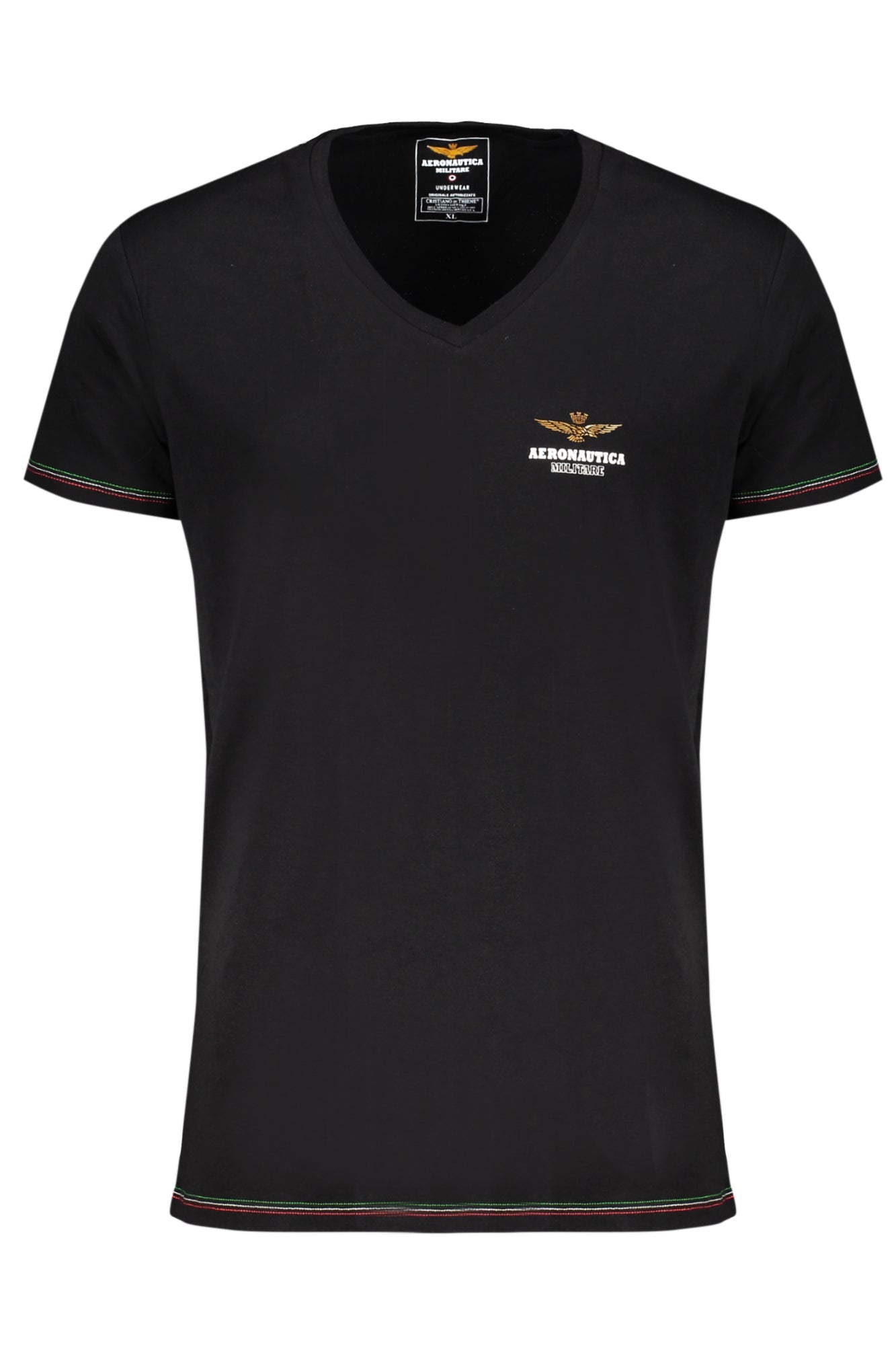 AERONAUTICA MILITARE T-SHIRT ESTERNABILE UOMO NERO - Grandi Firme Lab