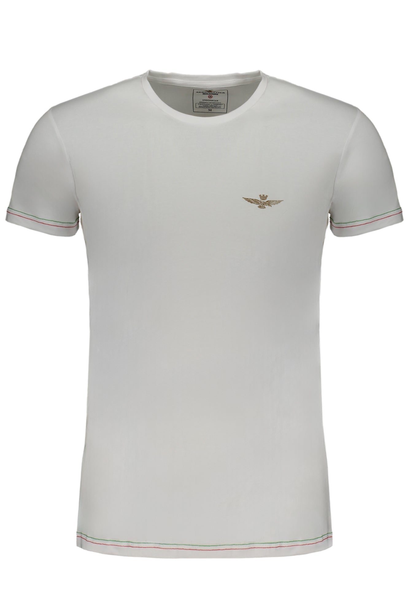 AERONAUTICA MILITARE T-SHIRT MANICHE CORTE UOMO BIANCO - Grandi Firme Lab