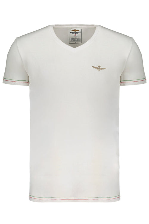 AERONAUTICA MILITARE T-SHIRT MANICHE CORTE UOMO BIANCO - Grandi Firme Lab