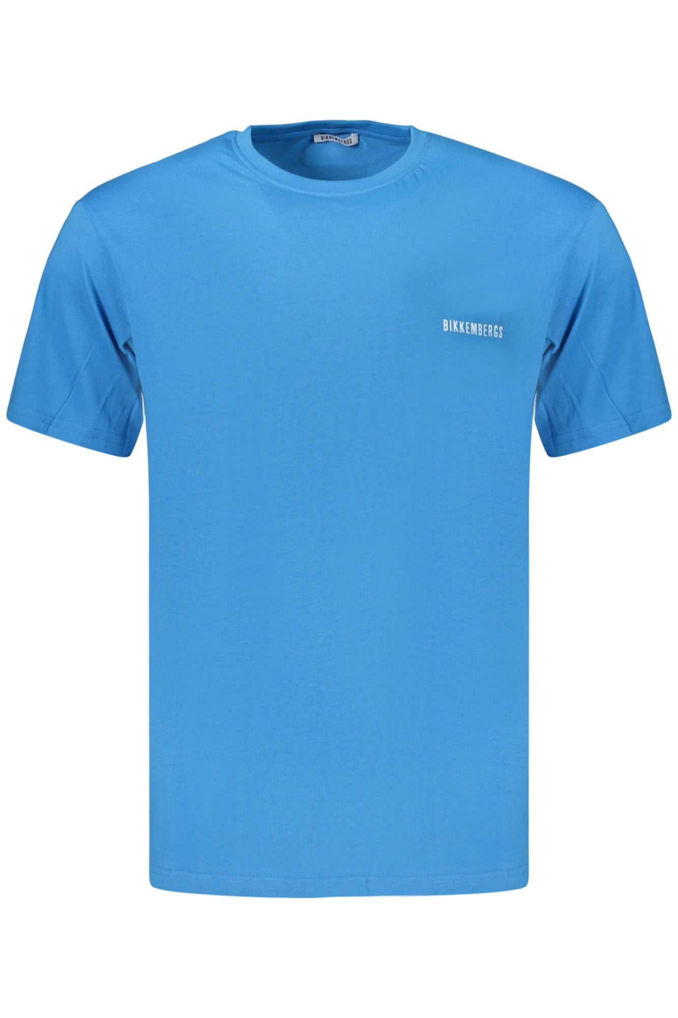 BIKKEMBERGS T - SHIRT MANICHE CORTE UOMO AZZURRO - Grandi Firme Lab
