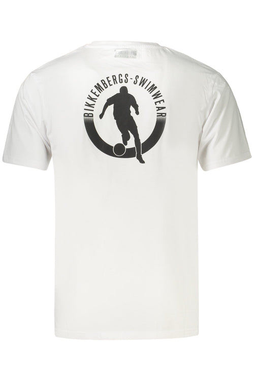 BIKKEMBERGS T - SHIRT MANICHE CORTE UOMO BIANCO - Grandi Firme Lab