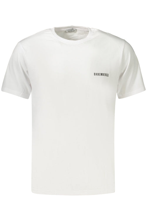 BIKKEMBERGS T - SHIRT MANICHE CORTE UOMO BIANCO - Grandi Firme Lab
