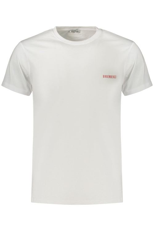 BIKKEMBERGS T - SHIRT MANICHE CORTE UOMO BIANCO - Grandi Firme Lab