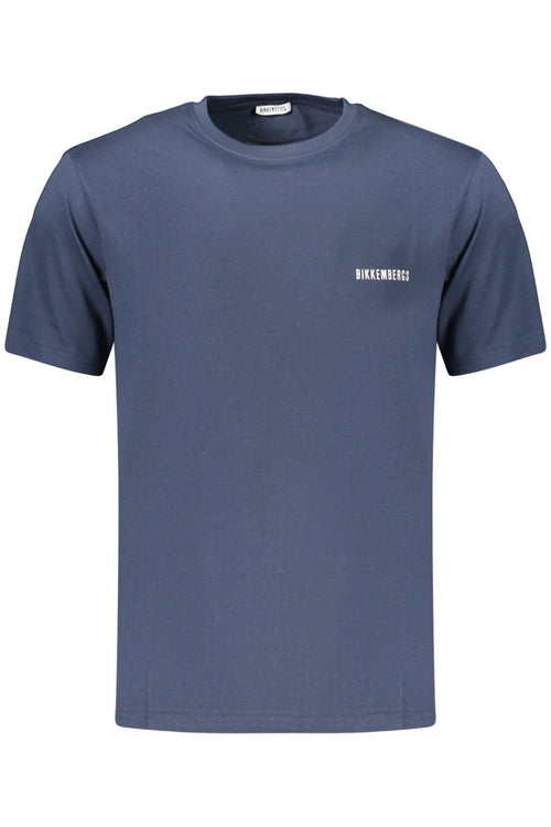BIKKEMBERGS T - SHIRT MANICHE CORTE UOMO BLU - Grandi Firme Lab