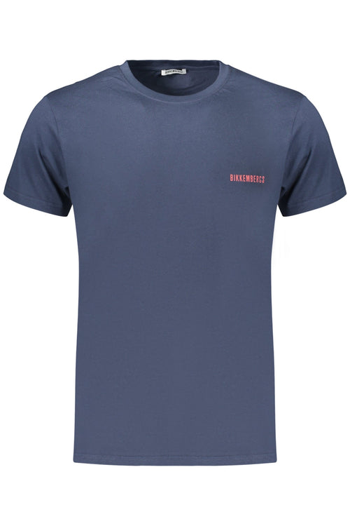 BIKKEMBERGS T - SHIRT MANICHE CORTE UOMO BLU - Grandi Firme Lab