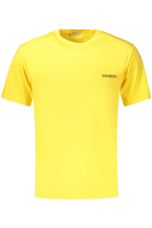 BIKKEMBERGS T - SHIRT MANICHE CORTE UOMO GIALLO - Grandi Firme Lab