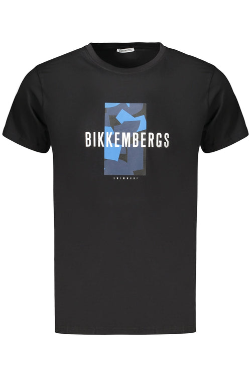 BIKKEMBERGS T - SHIRT MANICHE CORTE UOMO NERO - Grandi Firme Lab
