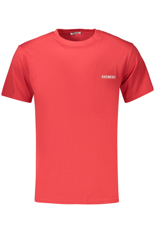BIKKEMBERGS T - SHIRT MANICHE CORTE UOMO ROSSO - Grandi Firme Lab