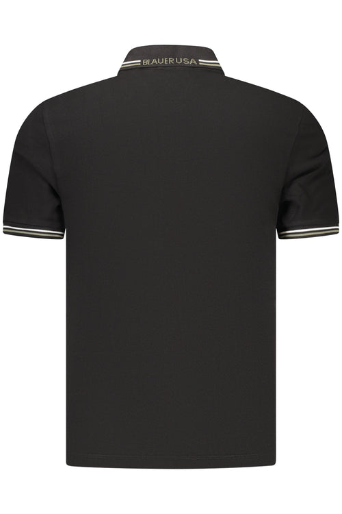BLAUER APPAREL POLO MANICHE CORTE UOMO NERO - Grandi Firme Lab