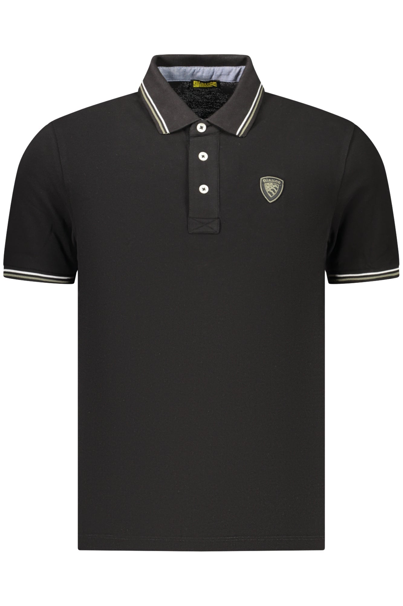 BLAUER APPAREL POLO MANICHE CORTE UOMO NERO - Grandi Firme Lab