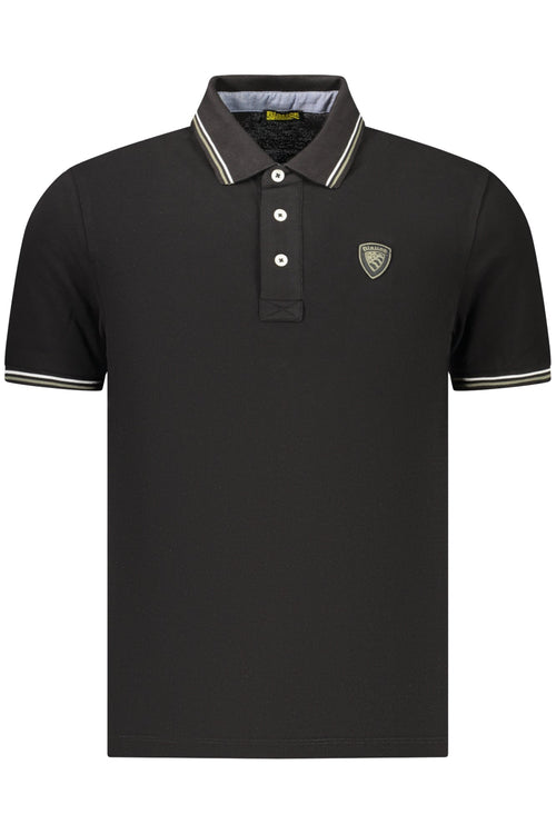 BLAUER APPAREL POLO MANICHE CORTE UOMO NERO - Grandi Firme Lab