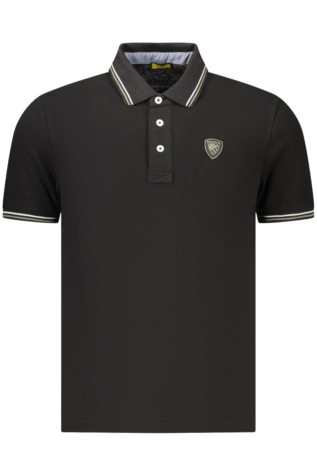 BLAUER APPAREL POLO MANICHE CORTE UOMO NERO