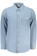 CALVIN KLEIN CAMICIA MANICHE LUNGHE UOMO AZZURRO - Grandi Firme Lab
