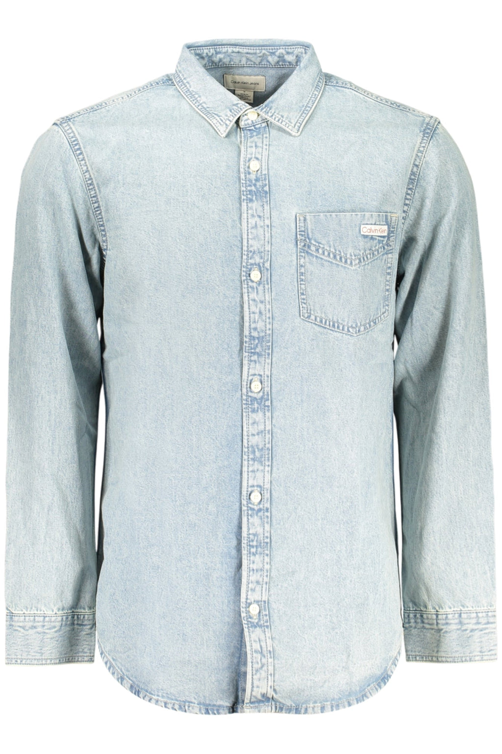 CALVIN KLEIN CAMICIA MANICHE LUNGHE UOMO AZZURRO - Grandi Firme Lab