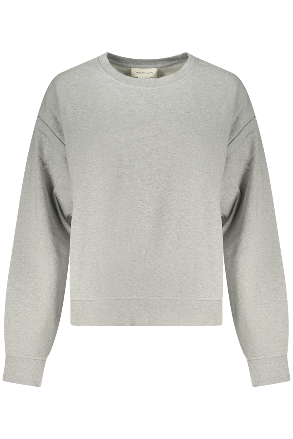 CALVIN KLEIN FELPA SENZA ZIP DONNA GRIGIO - Grandi Firme Lab