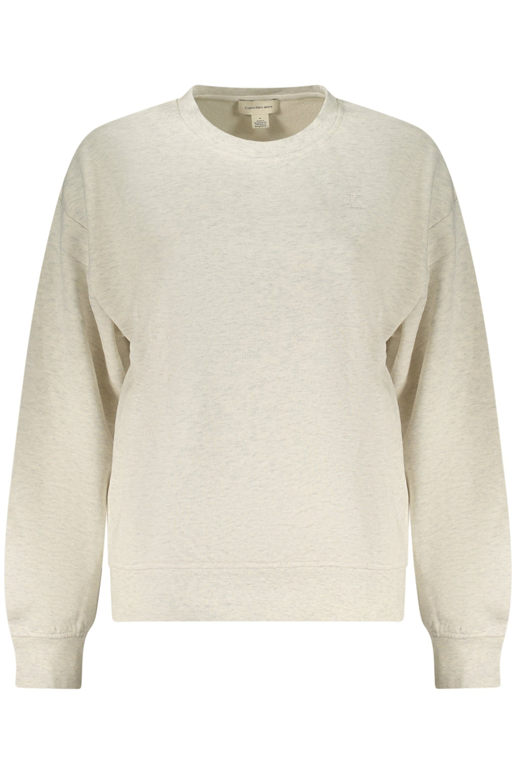 CALVIN KLEIN FELPA SENZA ZIP DONNA GRIGIO - Grandi Firme Lab