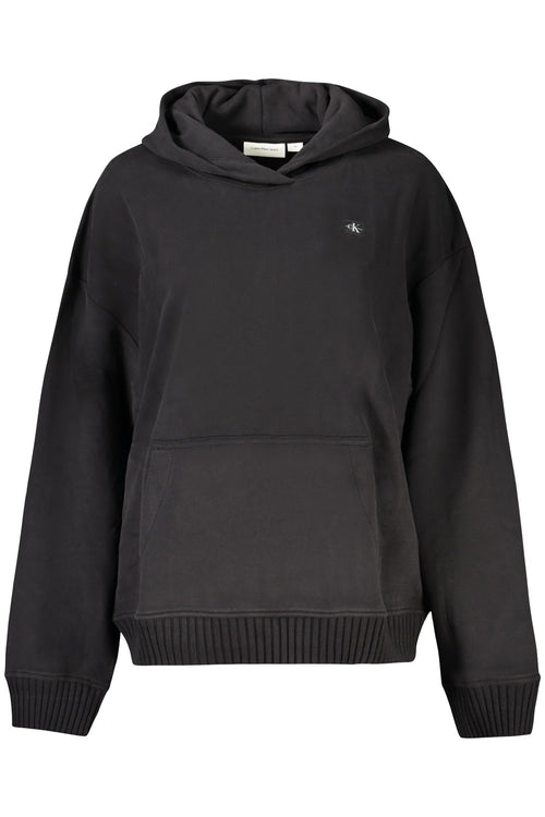 CALVIN KLEIN FELPA SENZA ZIP DONNA NERO - Grandi Firme Lab