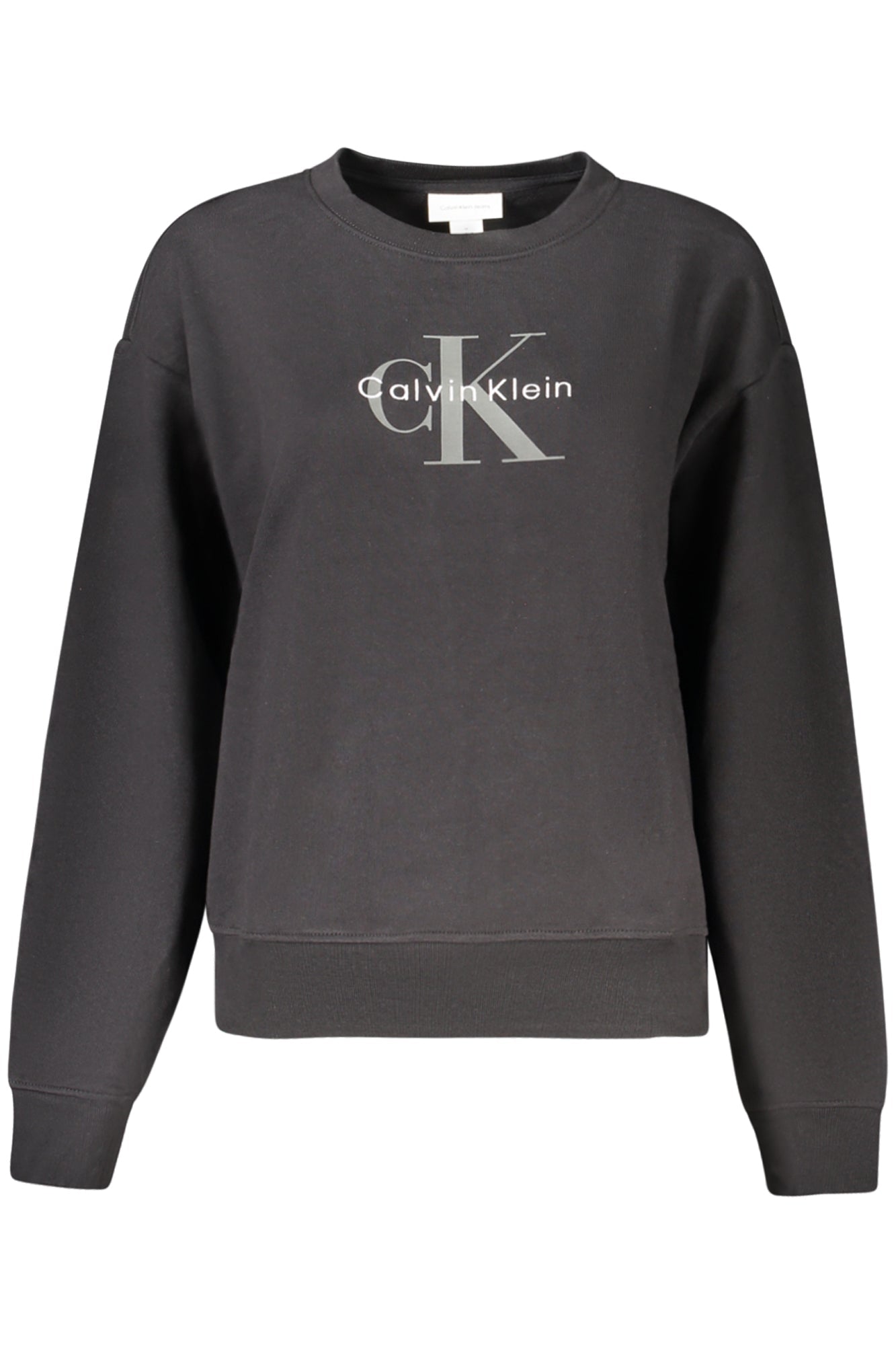 CALVIN KLEIN FELPA SENZA ZIP DONNA NERO - Grandi Firme Lab