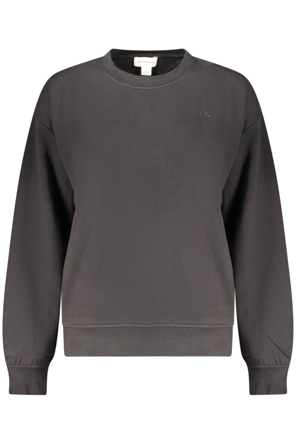 CALVIN KLEIN FELPA SENZA ZIP DONNA NERO - Grandi Firme Lab