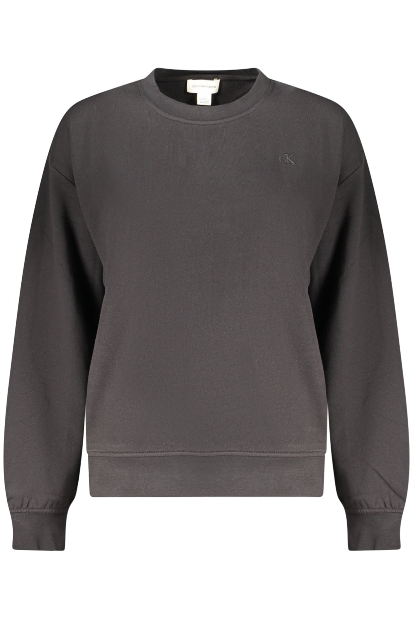 CALVIN KLEIN FELPA SENZA ZIP DONNA NERO - Grandi Firme Lab