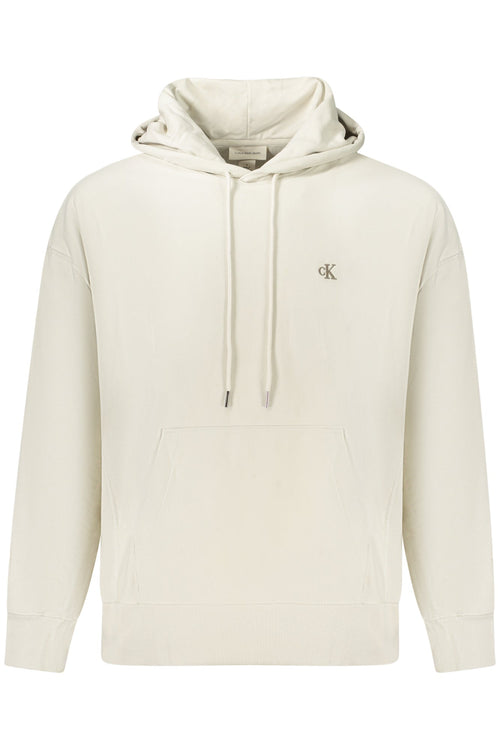 CALVIN KLEIN FELPA SENZA ZIP UOMO BEIGE - Grandi Firme Lab