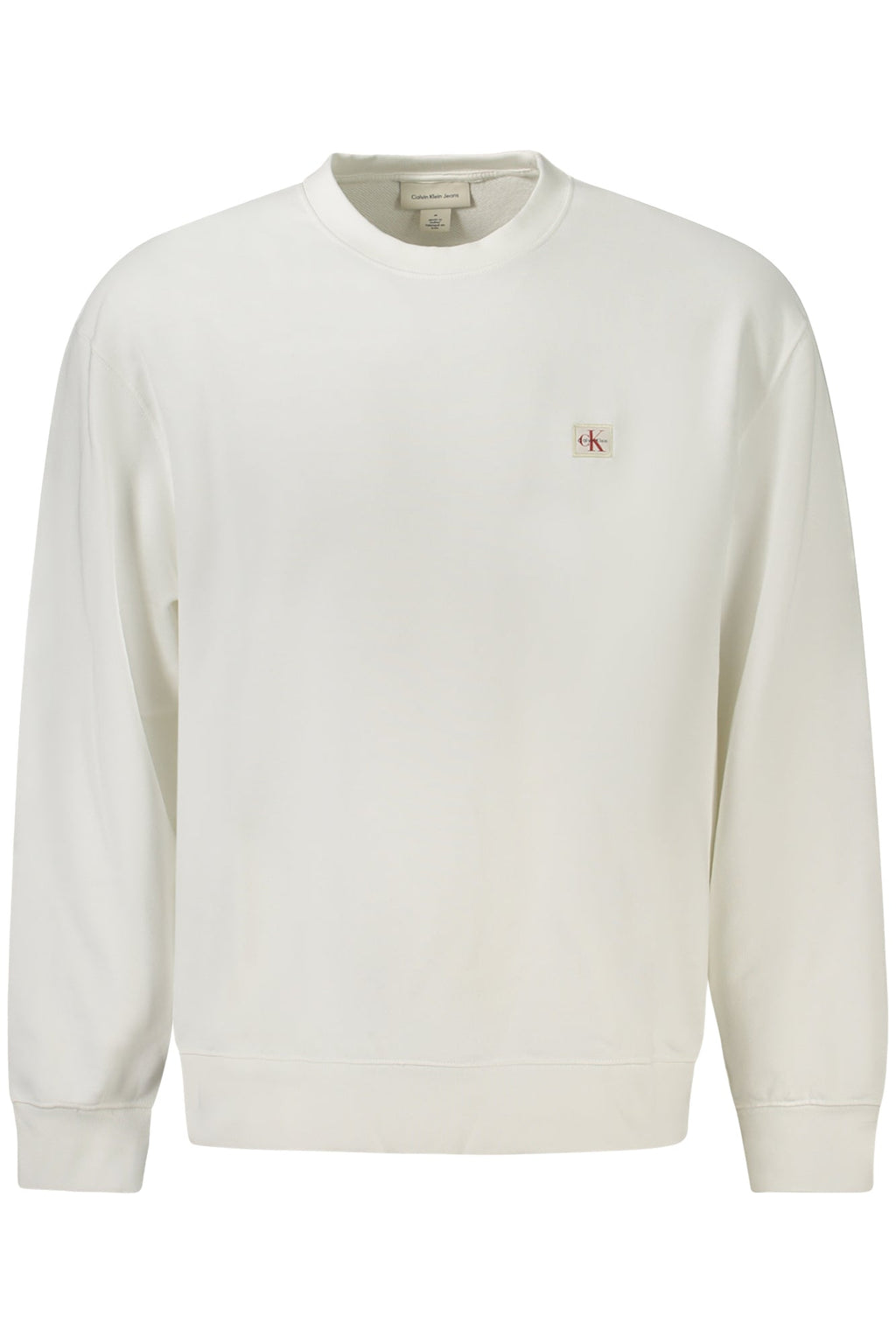 CALVIN KLEIN FELPA SENZA ZIP UOMO BIANCO - Grandi Firme Lab
