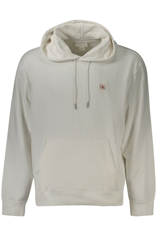 CALVIN KLEIN FELPA SENZA ZIP UOMO BIANCO - Grandi Firme Lab