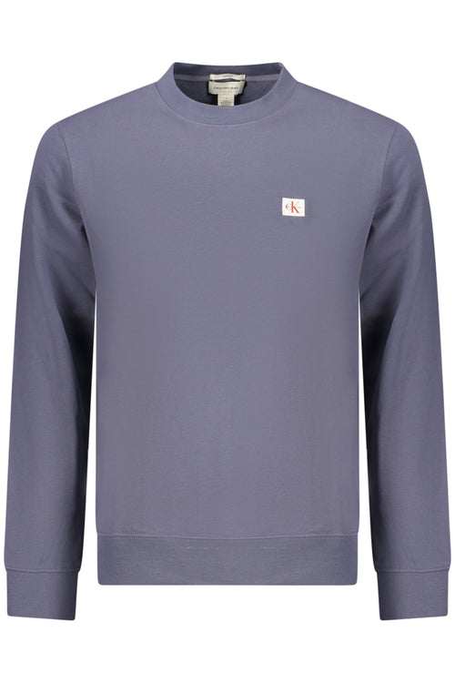 CALVIN KLEIN FELPA SENZA ZIP UOMO BLU - Grandi Firme Lab