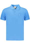 CALVIN KLEIN POLO MANICHE CORTE UOMO AZZURRO - Grandi Firme Lab