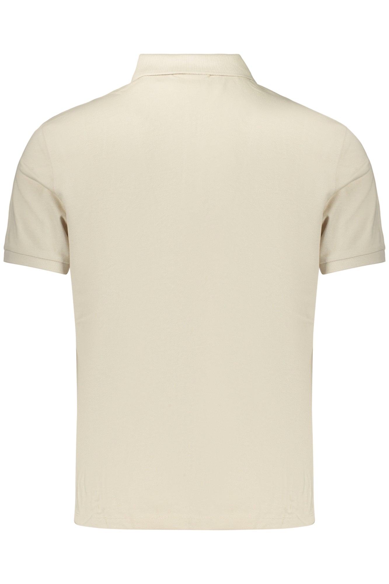 CALVIN KLEIN POLO MANICHE CORTE UOMO BEIGE - Grandi Firme Lab