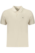 CALVIN KLEIN POLO MANICHE CORTE UOMO BEIGE - Grandi Firme Lab