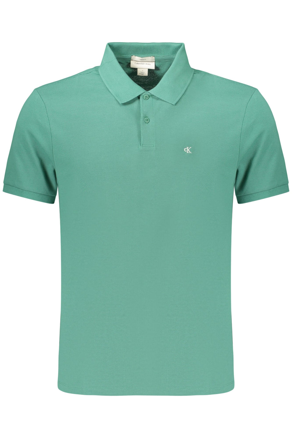 CALVIN KLEIN POLO MANICHE CORTE UOMO VERDE - Grandi Firme Lab