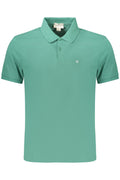 CALVIN KLEIN POLO MANICHE CORTE UOMO VERDE - Grandi Firme Lab