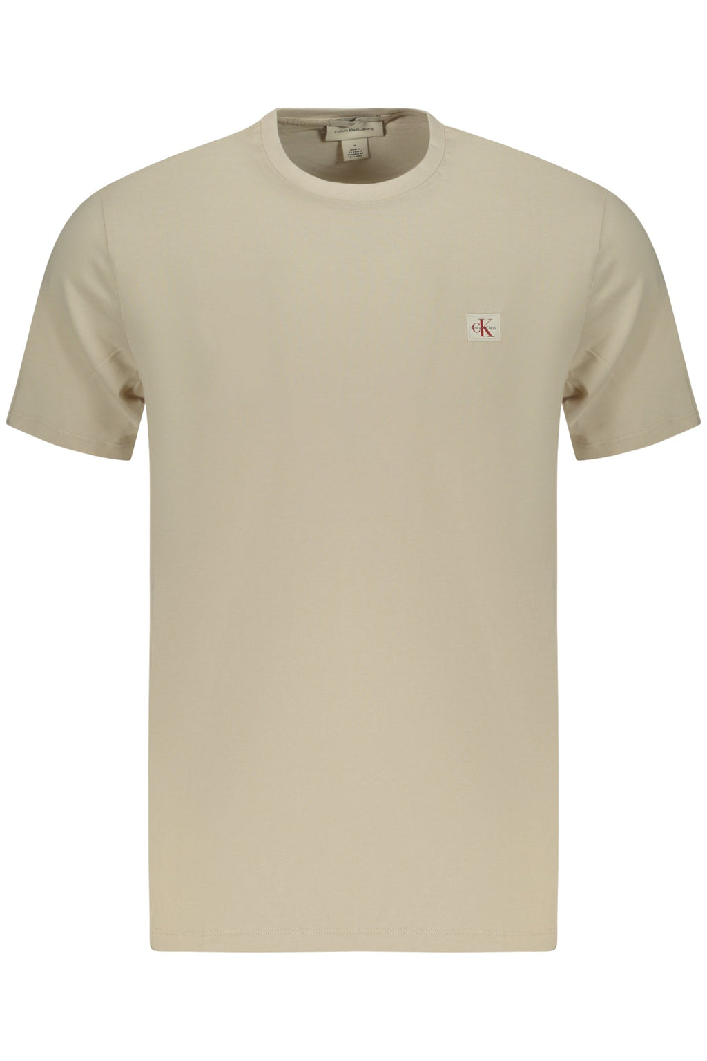CALVIN KLEIN T-SHIRT MANICHE CORTE UOMO BEIGE - Grandi Firme Lab