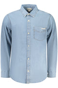 CALVIN KLEIN CAMICIA MANICHE LUNGHE UOMO AZZURRO