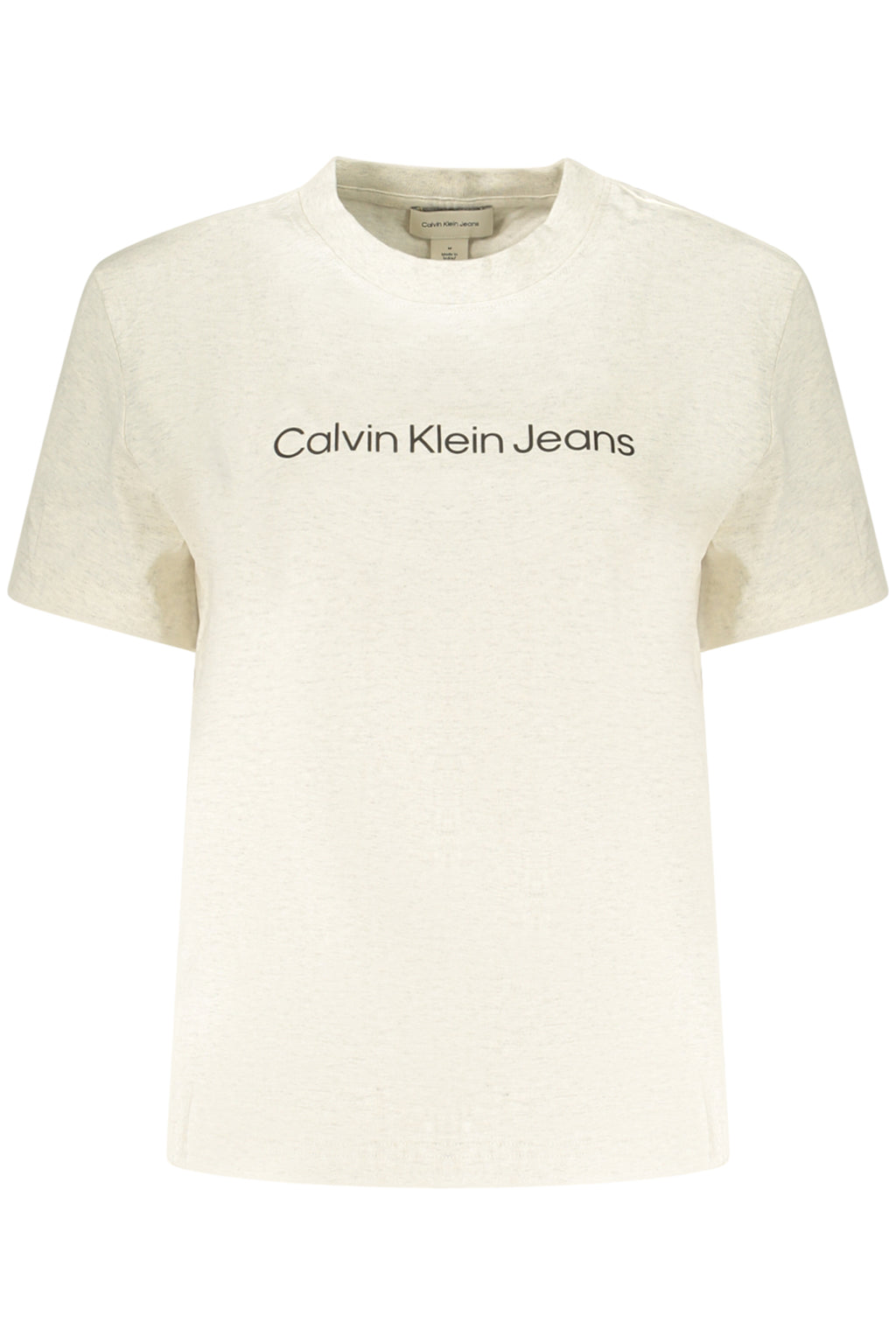 CALVIN KLEIN T-SHIRT MANCHES COURTES FEMME BEIGE