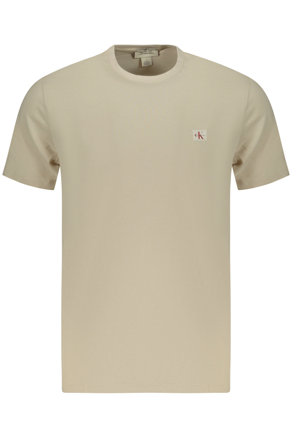 CALVIN KLEIN T-SHIRT MANICHE CORTE UOMO BEIGE