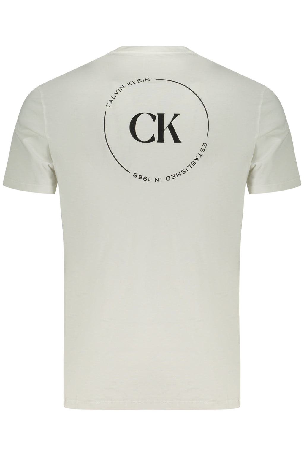 CALVIN KLEIN T-SHIRT MANICHE CORTE UOMO BIANCO