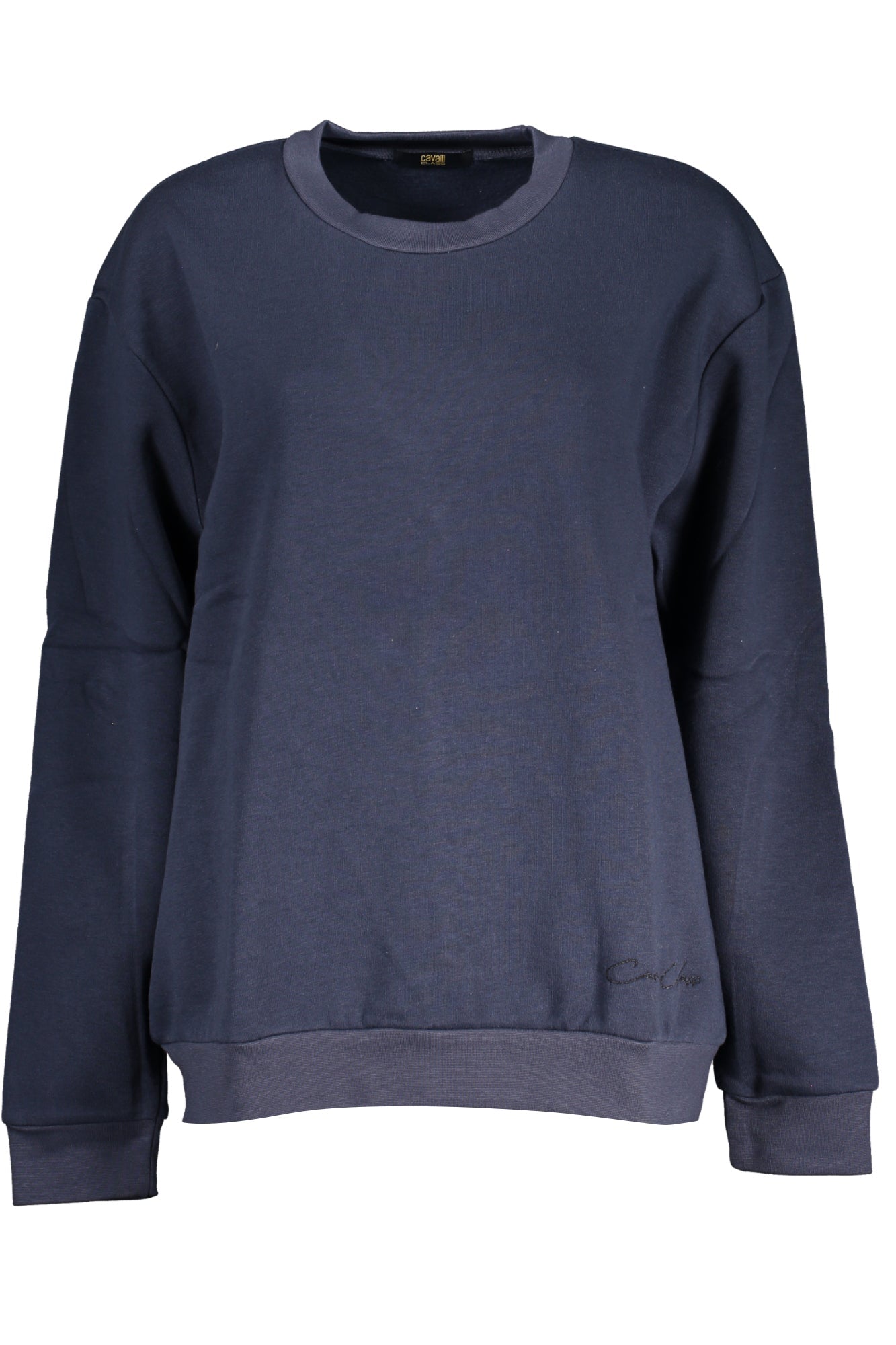 CAVALLI CLASS FELPA SENZA ZIP DONNA BLU - Grandi Firme Lab