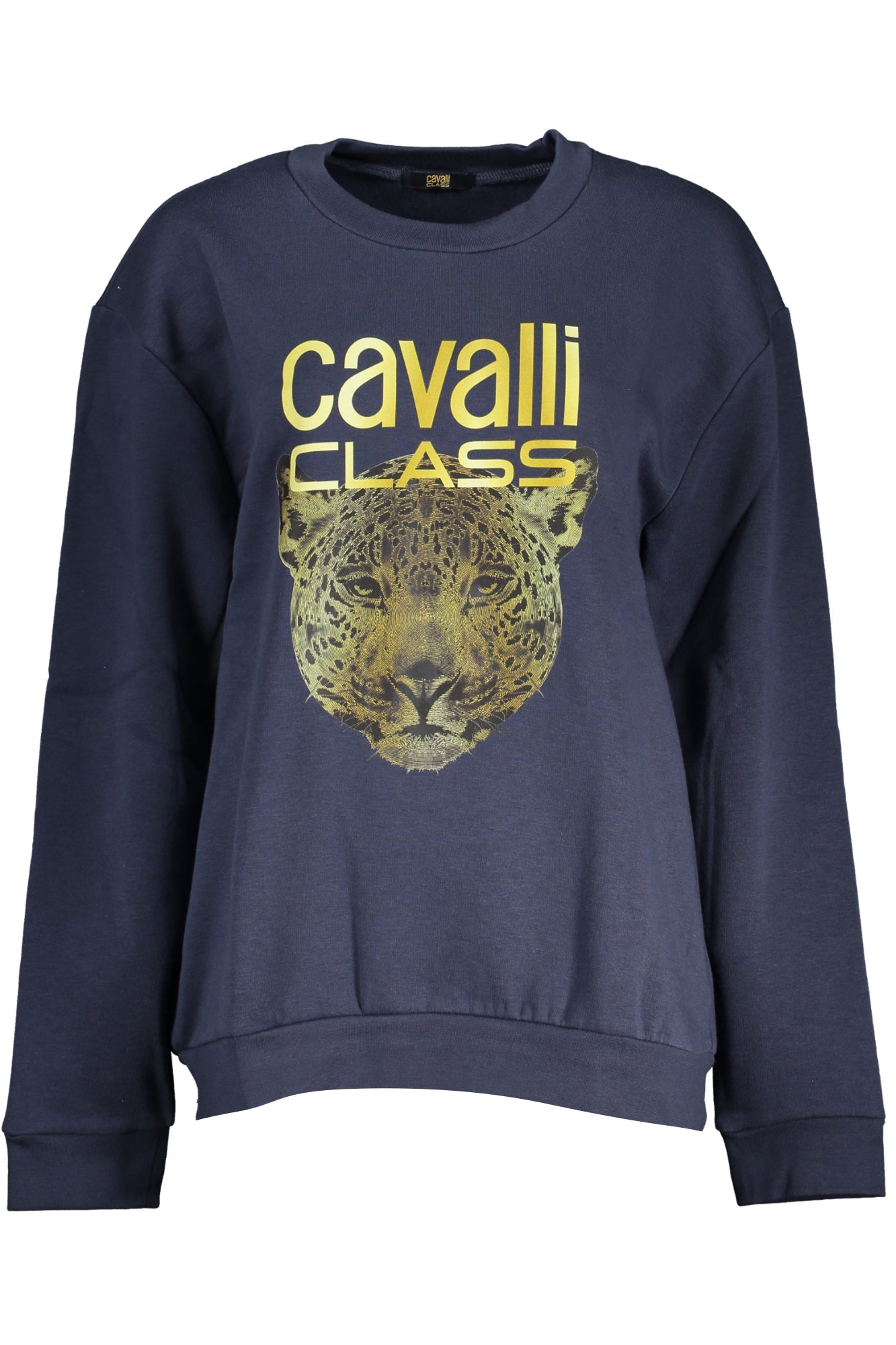 CAVALLI CLASS FELPA SENZA ZIP DONNA BLU - Grandi Firme Lab
