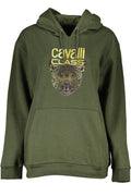 CAVALLI CLASS FELPA SENZA ZIP DONNA VERDE - Grandi Firme Lab