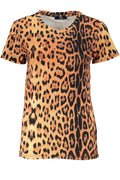 CAVALLI CLASS T-SHIRT MANICHE CORTE DONNA ARANCIO - Grandi Firme Lab