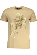 CAVALLI CLASS T-SHIRT MANICHE CORTE UOMO BEIGE - Grandi Firme Lab