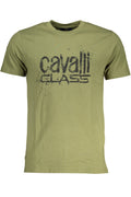 CAVALLI CLASS T-SHIRT MANICHE CORTE UOMO VERDE - Grandi Firme Lab