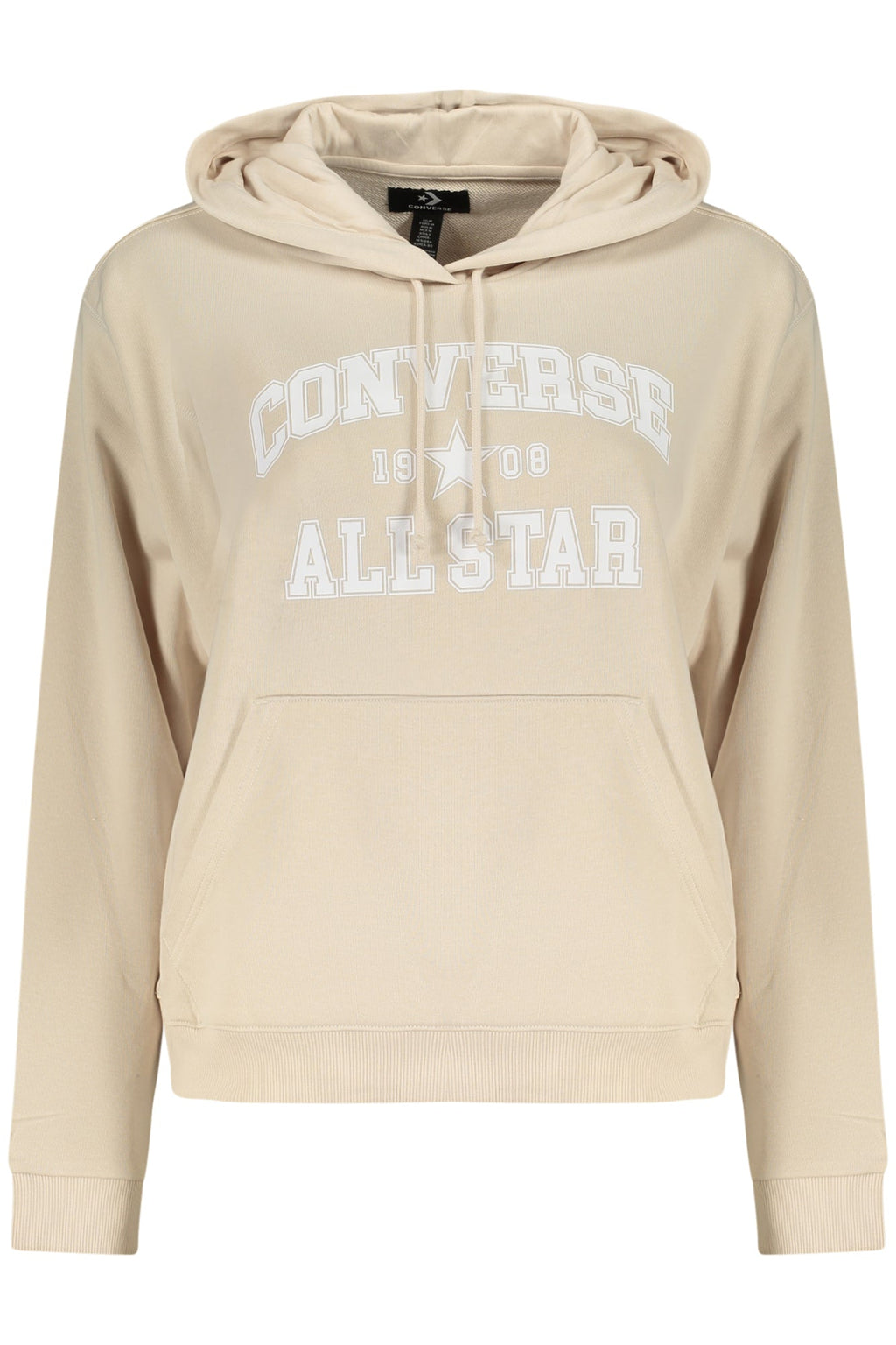 CONVERSE FELPA SENZA ZIP DONNA BEIGE - Grandi Firme Lab