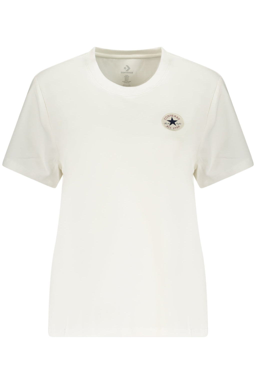 CONVERSE T-SHIRT MANICHE CORTE DONNA BIANCO - Grandi Firme Lab